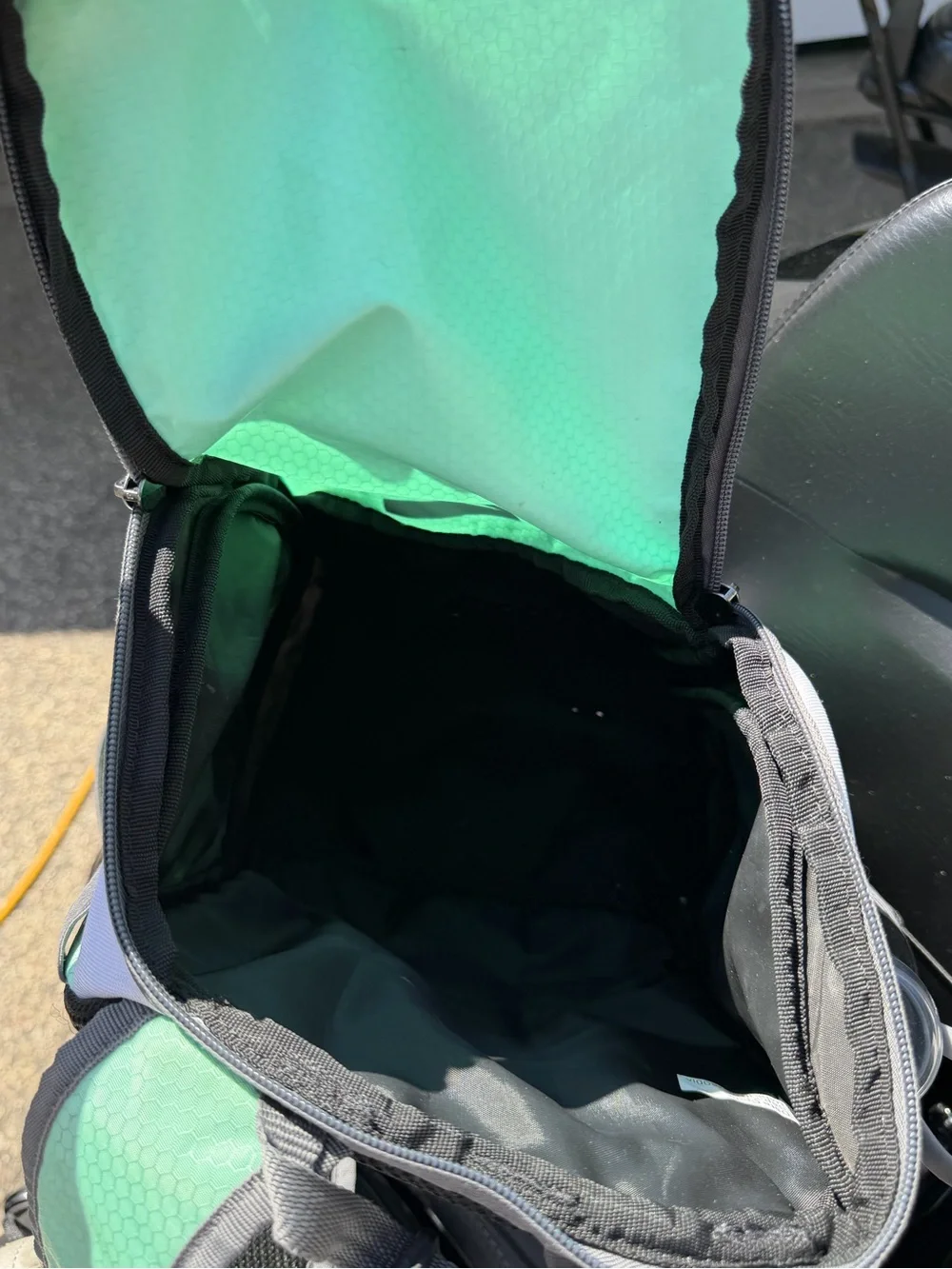 Easton Mint Green and Black Kids Backpack with Water Bottle Pocket